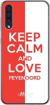 6F hoesje - geschikt voor Samsung Galaxy A30s -  Transparant TPU Case - Feyenoord - Keep calm #ffffff