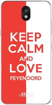 LG K30 (2019) Hoesje Transparant TPU Case - Feyenoord - Keep calm