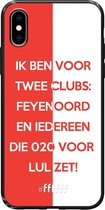 6F hoesje - geschikt voor iPhone Xs -  TPU Case - Feyenoord - Quote #ffffff