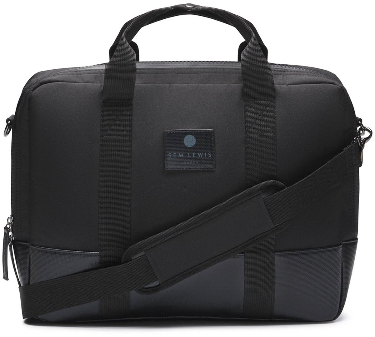 Sem Lewis Northern Hampstead Heren Laptoptas Textiel - Zwart