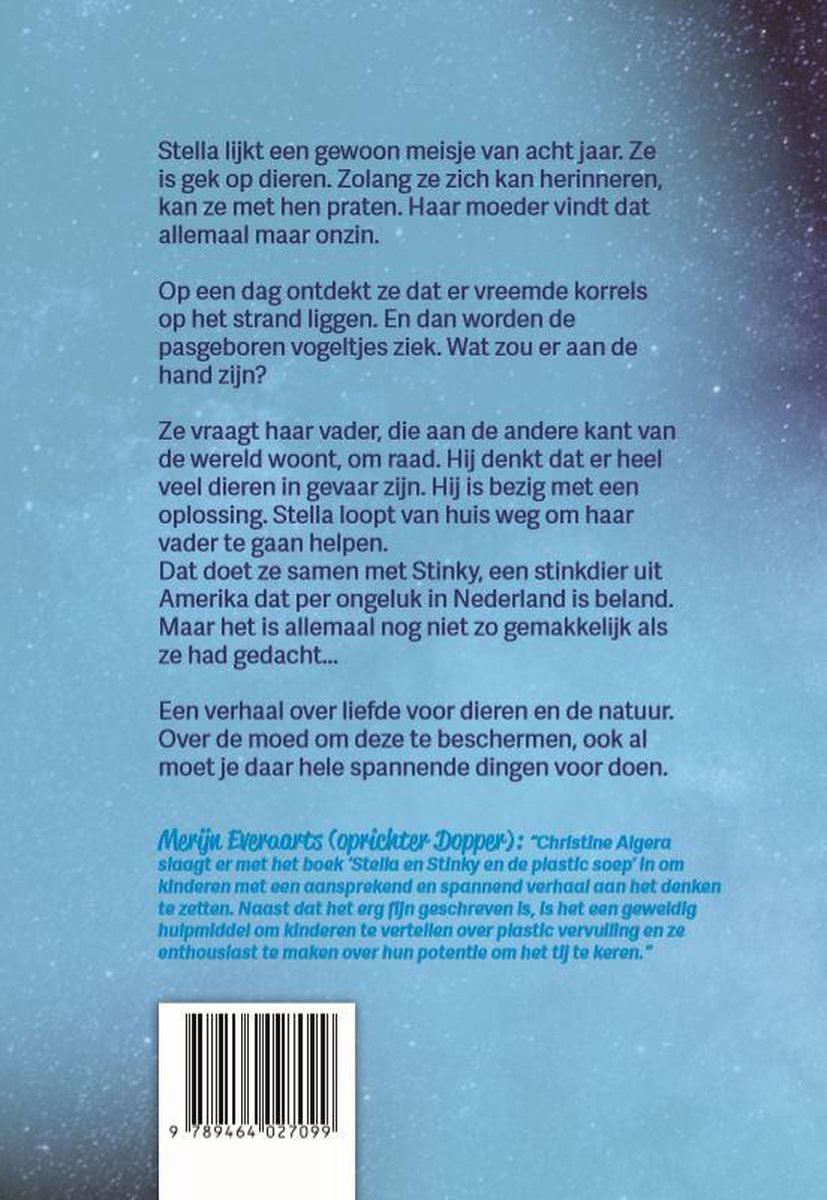 Stella en Stinky en de plastic soep - back cover