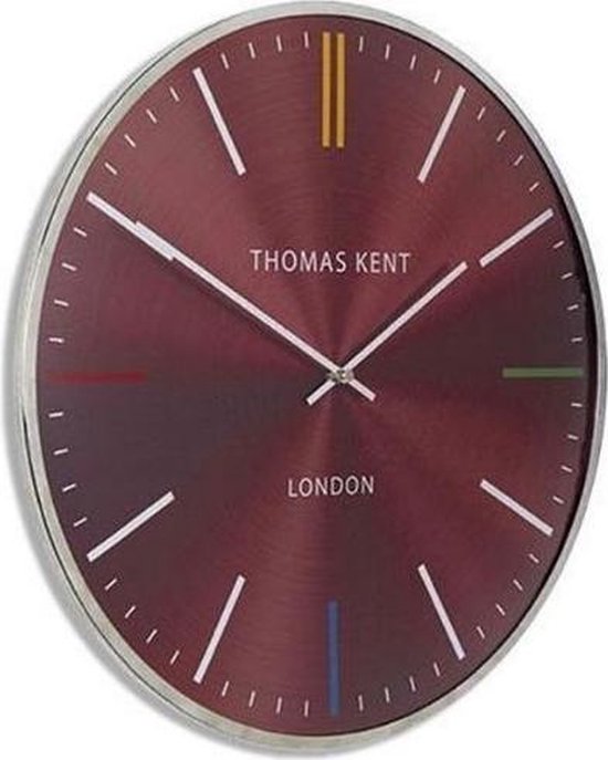 Thomas Kent wandklok oyster 40 cm staal groen - een leuk cadeau!