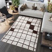 Tapiso Sari Vloerkleed Woonkamer Wit Tapijt Karpet Maat- 200x290