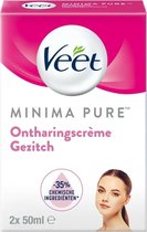 Veet Minima Ontharingscrème - Gezicht  - 2 x 50 ml