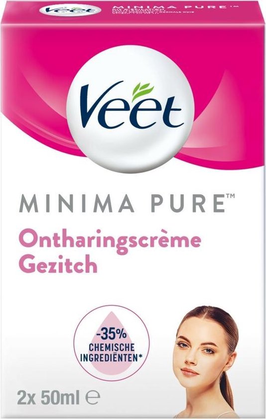 Veet - Minima - Ontharingscrème - Gezicht - 2 x 50 ml bol.com