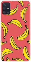 ADEL Siliconen Back Cover Softcase Hoesje Geschikt voor Samsung Galaxy A51 - Bananen Geel