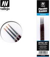 Brush Set - Synthetic Toray 4/0, 3/0, 2/0
