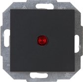 KOPP - Controleschakelaar - Athenis - Inbouw - 1-voudig Enkel Schakelaar - Mat Antraciet - BES LED