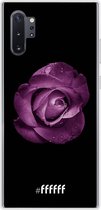 Samsung Galaxy Note 10 Plus Hoesje Transparant TPU Case - Purple Rose #ffffff