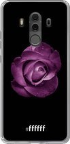 Huawei Mate 10 Pro Hoesje Transparant TPU Case - Purple Rose #ffffff