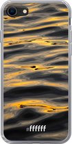 6F hoesje - geschikt voor iPhone SE (2020) - Transparant TPU Case - Water Waves #ffffff