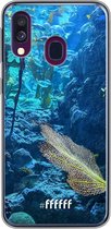 Samsung Galaxy A40 Hoesje Transparant TPU Case - Coral Reef #ffffff