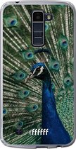 LG K10 (2016) Hoesje Transparant TPU Case - Peacock #ffffff