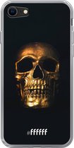 6F hoesje - geschikt voor iPhone SE (2020) - Transparant TPU Case - Gold Skull #ffffff