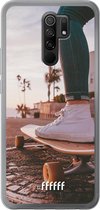 Xiaomi Redmi 9 Hoesje Transparant TPU Case - Skateboarding #ffffff