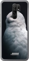 Xiaomi Redmi 9 Hoesje Transparant TPU Case - Witte Uil #ffffff