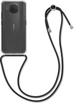 kwmobile telefoonhoesje compatibel met Nokia 5.4 - Hoesje met koord - Back cover in transparant