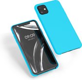 kwmobile telefoonhoesje voor Apple iPhone 11 - Hoesje met siliconen coating - Smartphone case in ijsblauw