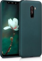 kwmobile telefoonhoesje geschikt voor Xiaomi Pocophone F1 - Hoesje voor smartphone - Back cover in metallic petrol