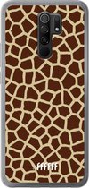 Xiaomi Redmi 9 Hoesje Transparant TPU Case - Giraffe Print #ffffff