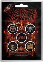 Slayer Badge/button Eagle Set van 5 Multicolours