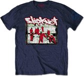 Slipknot Heren Tshirt -S- 20th Anniversary - Red Jump Suits Blauw