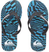 QUIKSILVER JAVA CLASH CHECK Slippers voor heren - zwart / blauw