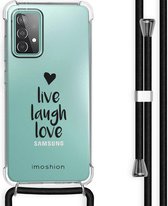 iMoshion Design hoesje met koord voor Samsung Galaxy A52(s) (5G/4G) - Live Laugh Love