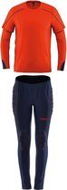 Uhlsport Stream 22 Keeperstenue Kinderen - Fluorood / Marine | Maat: 116