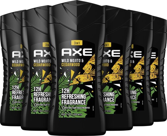 Axe 3-in-1 Douchegel, Facewash & Shampoo - Green Mojito & Cedarwood -... |  bol.com