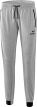 Erima Essential Sweatbroek Dames - Licht Grey Melange / Zwart | Maat: 48