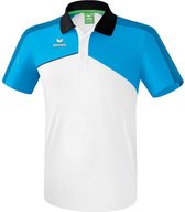 Erima Premium One 2.0 Polo Kind Wit-Curacao-Zwart Maat 152