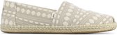 Toms Vrouwen Stof Espadrilles / Damesschoenen  -   Alpargata geo - Beige - maat 39