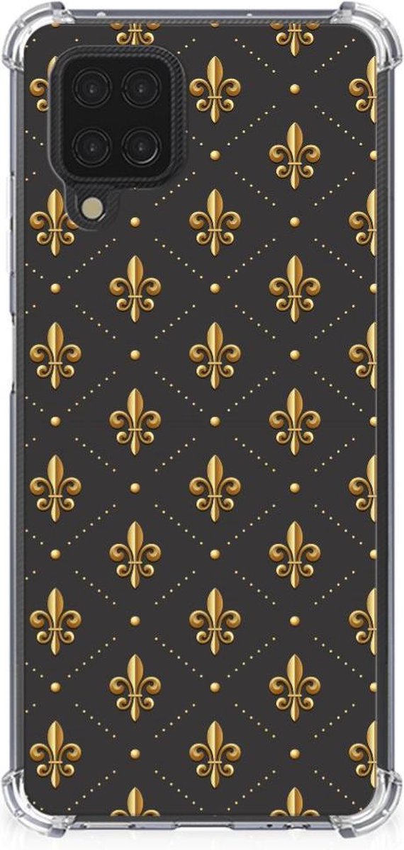 Samsung Galaxy A12 Doorzichtige Silicone Hoesje Franse Lelie
