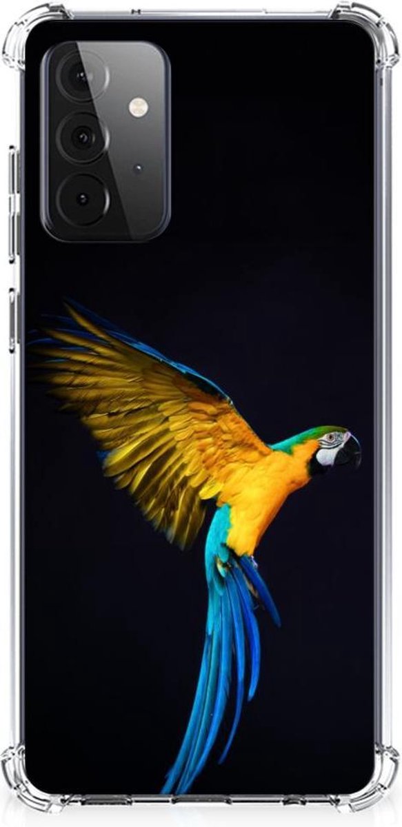 Samsung Galaxy A72 4G/5G Case Anti-shock Papegaai