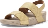 Fitflop™ Vrouwen   80007409 / Damesschoenen Textured Backstra - Goud - Maat 42