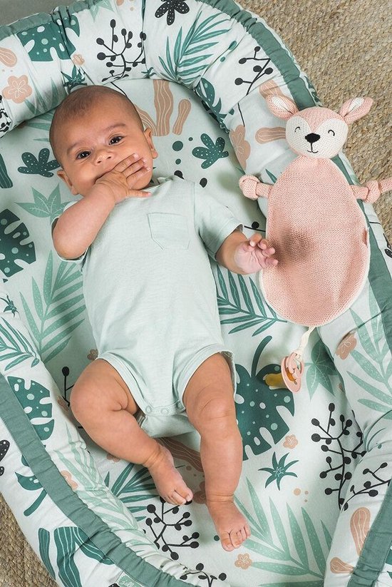 Jollein - Knuffeldoekje Deer (Pale Pink) - Speenknuffel, Speendoekje Baby, Speendoek - Katoen van Jollein — afbeelding 4
