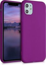kwmobile telefoonhoesje voor Apple iPhone 11 - Hoesje voor smartphone - Back cover in neon paars