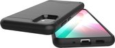 Mobigear Brushed Card Hardcase Hoesje - Geschikt voor Samsung Galaxy S20 - Zwart