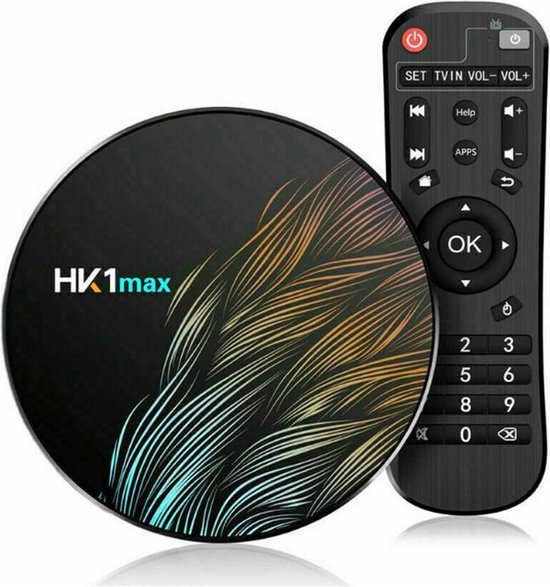 HK1 Max - Android TV Box - Android 10 - 4K HDR - Wifi 2.4/5.8 Ghz - Kodi - Netflix - Bluetooth - Met Gratis Toetsenbord - Mediaplayer - Mediaspeler - HK1