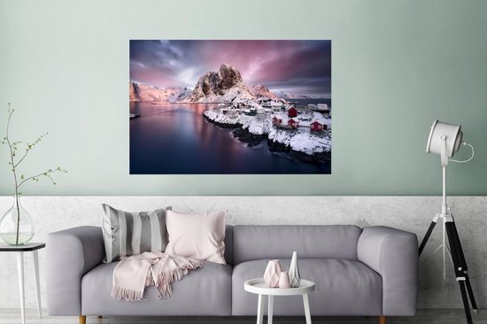Affiche Lofoten Norvège 150x75 cm - Tirage photo sur Poster (décoration murale salon / chambre)