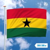 Vlag Ghana 200x300cm - Glanspoly