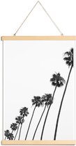 JUNIQE - Posterhanger Cali Palms -60x90 /Grijs & Wit