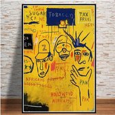 Jean Michel Basquiat Poster 9 - 40x60cm Canvas - Multi-color