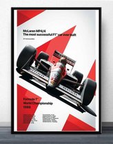 F1 Poster 8 - 40x50cm Canvas - Multi-color
