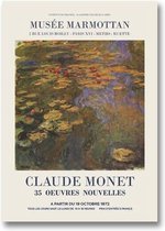 Claude Monet Exhibition Poster 1 - 40x50cm Canvas - Multi-color