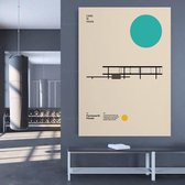 Ludwig Mies van der Rohe Poster - 60x80cm Canvas - Multi-color