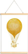 JUNIQE - Posterhanger Air Balloon gouden -40x60 /Goud & Wit