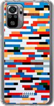 6F hoesje - geschikt voor Xiaomi Redmi Note 10S -  Transparant TPU Case - Mesmerising Mosaic #ffffff