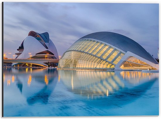 Foto: Dibond jard n del turia valencia 40x30cm foto op aluminium met ophangsysteem 